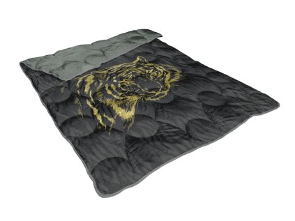 Detská deka TIGER Dark grey | Bumbalko.sk