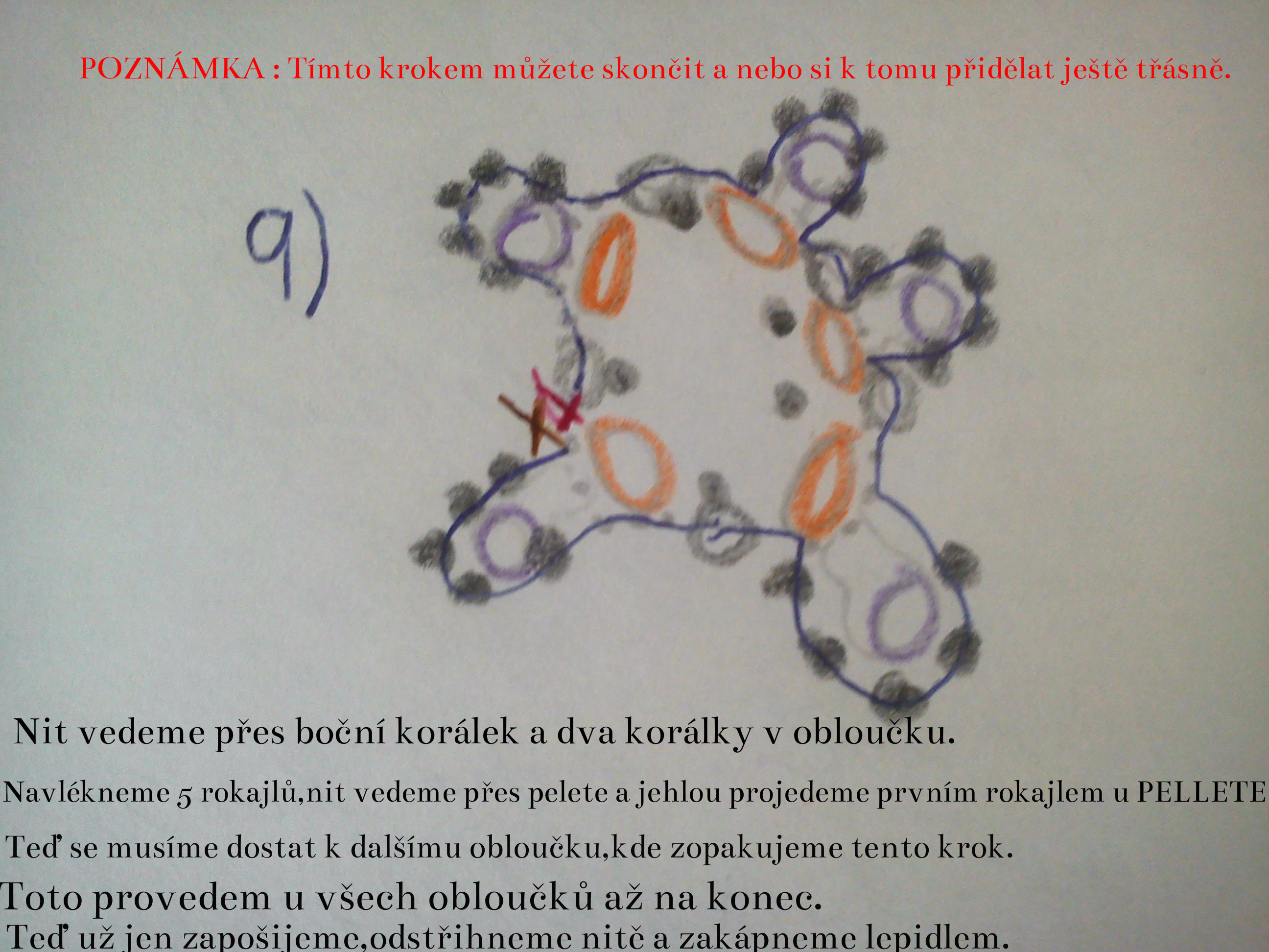 Krok v korálkování č. 9