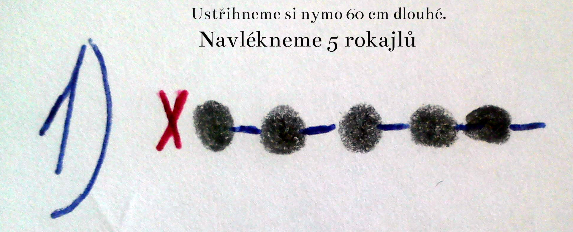 Krok v korálkování č. 1