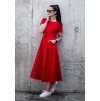 Šaty Audrey Red (Velikost L)