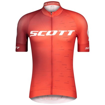 Cyklistický dres SCOTT RC Pro (Barva Fiery Red-White, Velikost S)