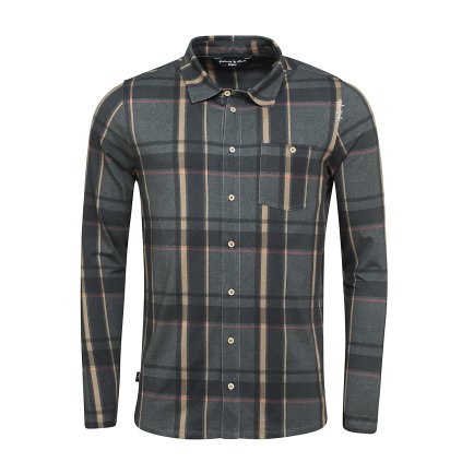 Košile CHILLAZ Sebastian LS (Barva Glencheck Anthrazit, Velikost L)