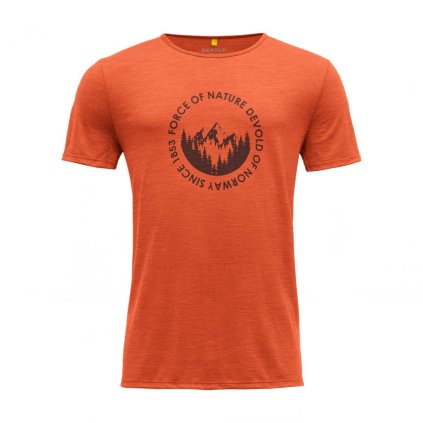 Triko DEVOLD Leira (Barva Brick, Velikost M)