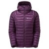 Bunda MONTANE Women Anti Freeze Hoodie (Barva Saskatoon Berry, Velikost XS)