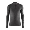 Triko CRAFT Fuseknit Comfort Zip (Barva Black Melang, Velikost M)