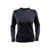 Triko DEVOLD Women Expedition Shirt -  Dlouhý Rukáv (Barva Black, Velikost L)