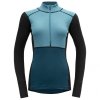 devold womens lauparen merino 190 zip neck merino base layer