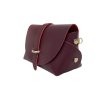 Vínová crossbody z pravé kůže