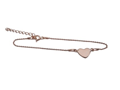 Strieborný náramok Nessi Silverx ružovo pozlátený HKSV 2808 10MM BR+R1 50