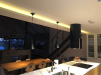 Ambientní osvětlení Suntense v domě u Brna