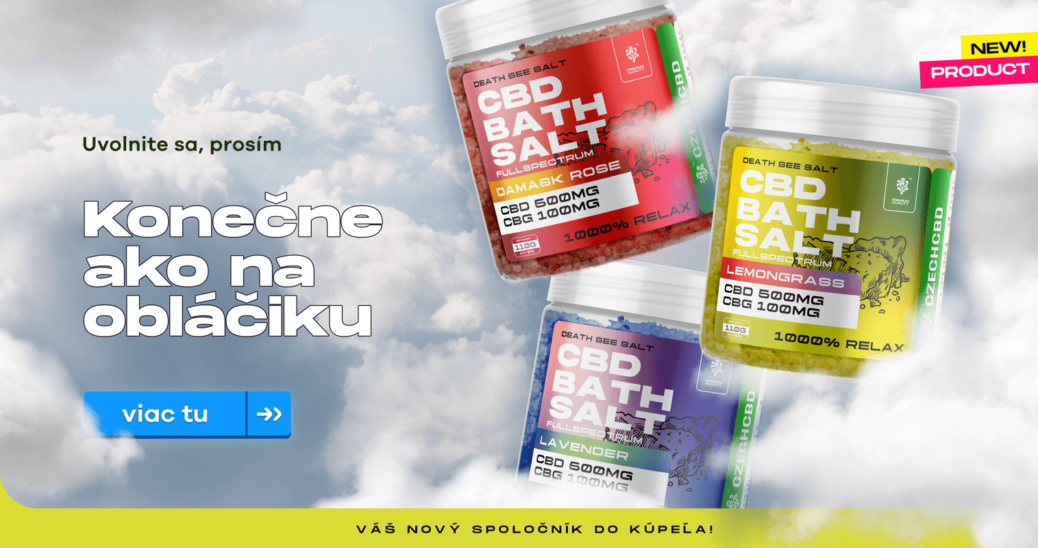 CBD soľ na relaxačné kúpele