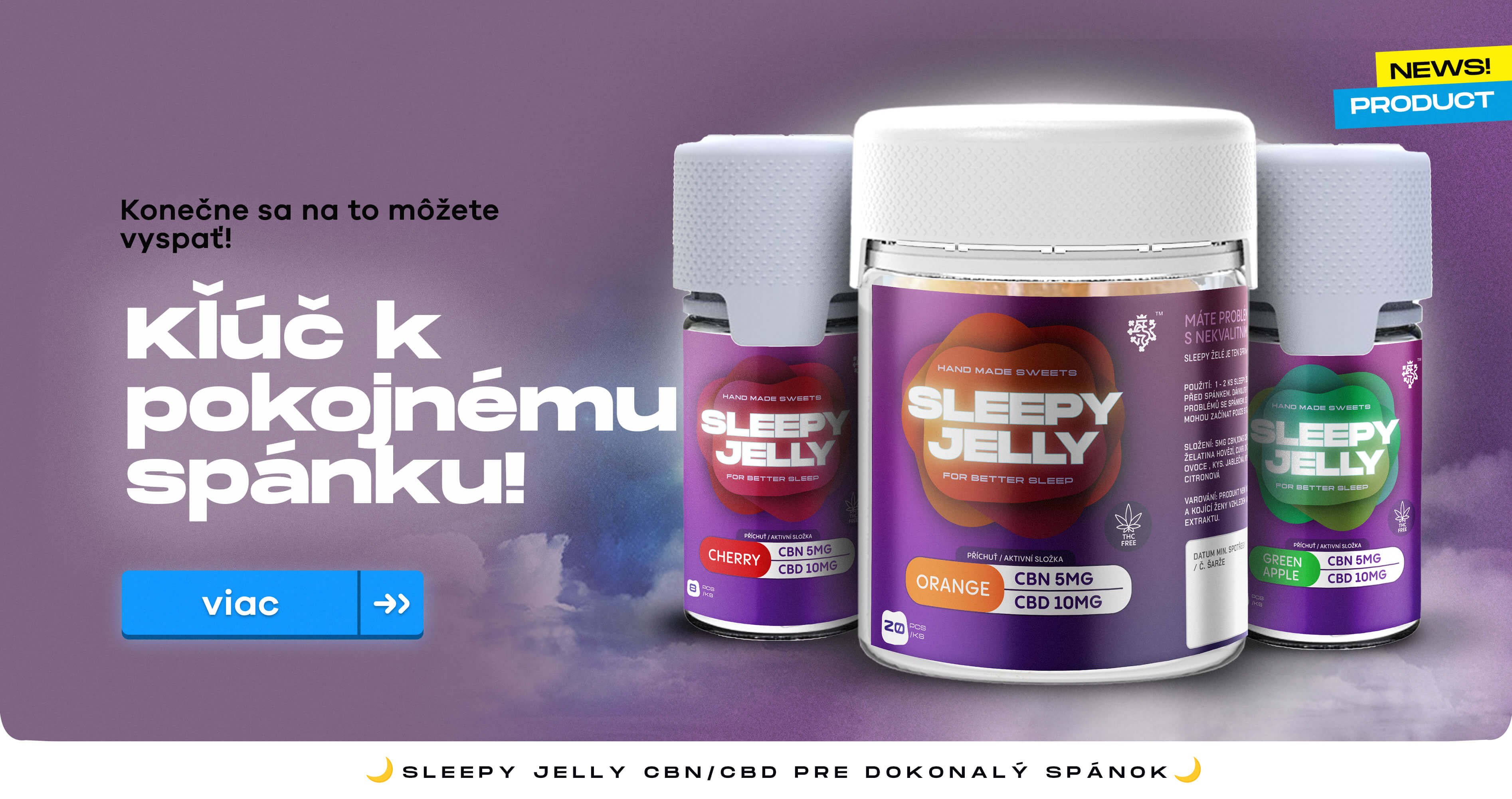 Kľudný spánok so Sleepy Jelly