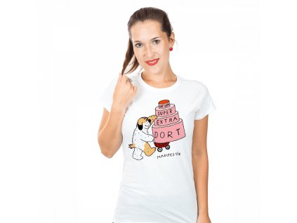 MF tričko dámské De lux super extra dort 1024x1024