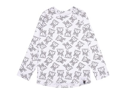 detske tricko dlouhy rukav bílé