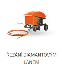 Řezání diamantovým lanem