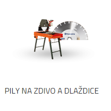 Pily na zdivo a dlaždice