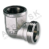 Vykurovacia technika Koleno - 1/2"FxEK; nikl
