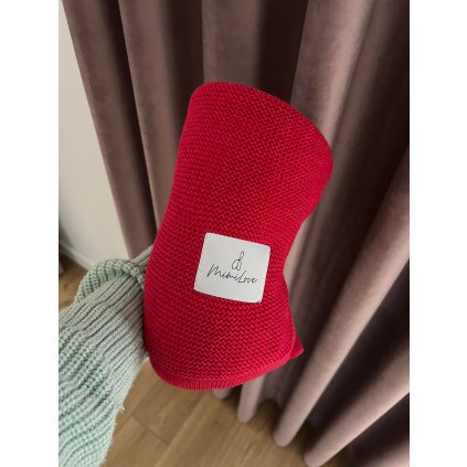 Bambusová dečka Červená