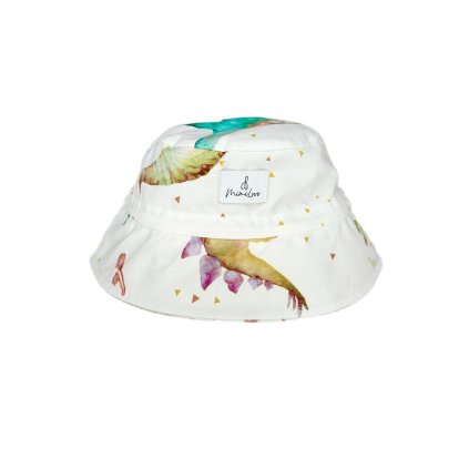 11412 bavlneny kloboucek vel 0 1 rok dino white