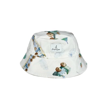 11559 bavlneny kloboucek vel 1 3 roky vlacky white