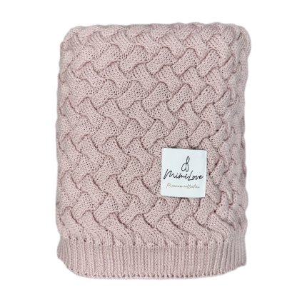 14400 decka z vlny merino vzor vlnky pudrova ruz