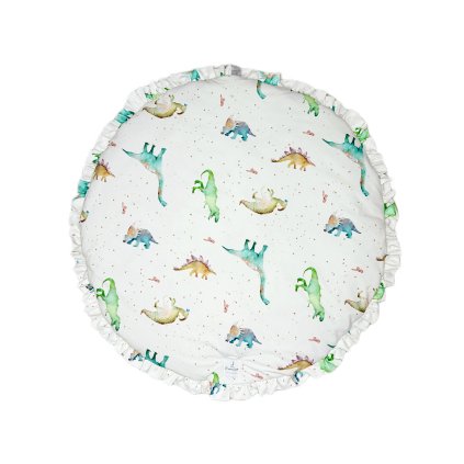 12119 hraci deka dino white svetle seda