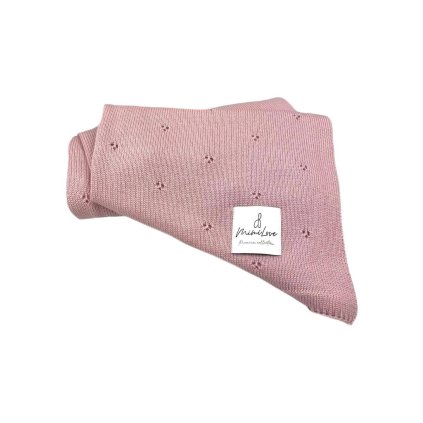 Lehká dečka Merino Pudrová růž