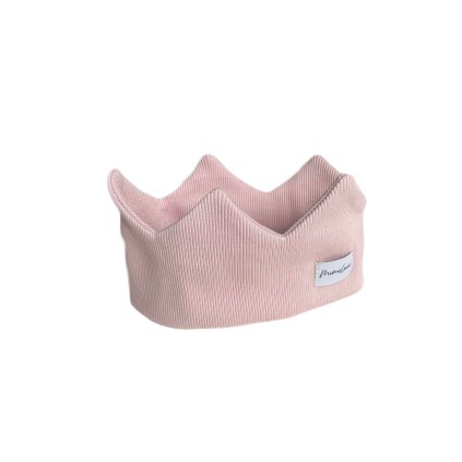 Bavlněná čelenka KORUNKA 6-12m. Růž