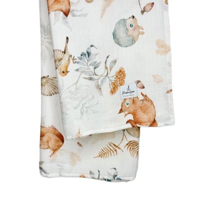 13743 muselinova plenka 100x100 cm kouzelny podzim