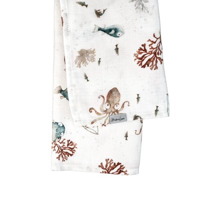 Mušelínová plenka 100x100cm Oceán