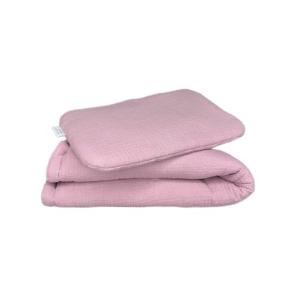 14241 muselinovy set polstarku s perinkou ruzovy