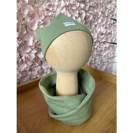 Dětský nákrčník s křížením vel. UNI Khaki