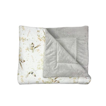 11751 prikryvka nejen pro miminka velvet golden birds