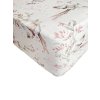 Bavlněné prostěradlo do dětské postýlky 70x140 cm Golden Birds Rose