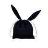 Bavlněný batůžek králíček Černý