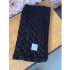 Merino - vzor copánky Černá