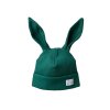 Přechodová čepice králíček 2-4 let Smaragdová zeleň