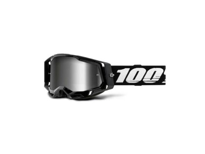 racecraft 2 goggle black mirror silver lens