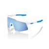 SPEEDCRAFT - Matte White - HiPER Blue  Multilayer Mirror Lens OS