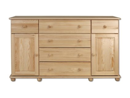 Komoda z dreva so šiestimi zásuvkami KD124