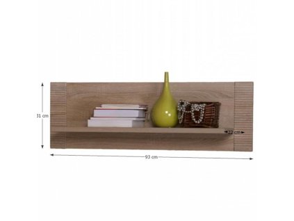 Závesná polica so šírkou 93 cm