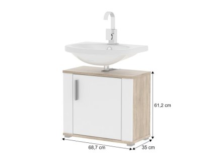 Kúpeľňová skrinka pod umývadlo LESSY