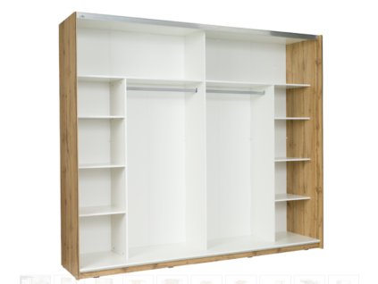 Mohutná šatníková skriňa Wood