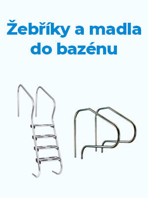 Žebříky, madla a další příslušenství do bazénu