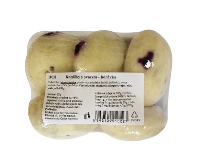10032 Knedlíky s ovocem - borůvka 350g balený