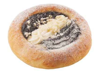 3321 Koláč s nápl. (mak.,tvar., povidl.) TL 100g