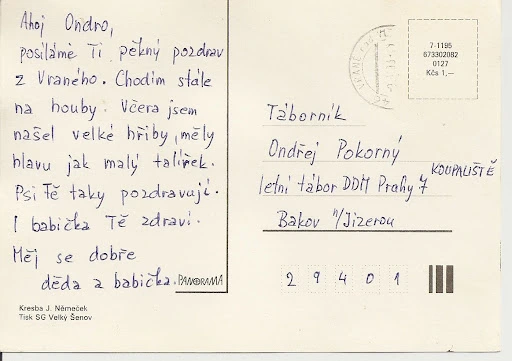 Tipy jak napsat pohled dětem na letní tábor