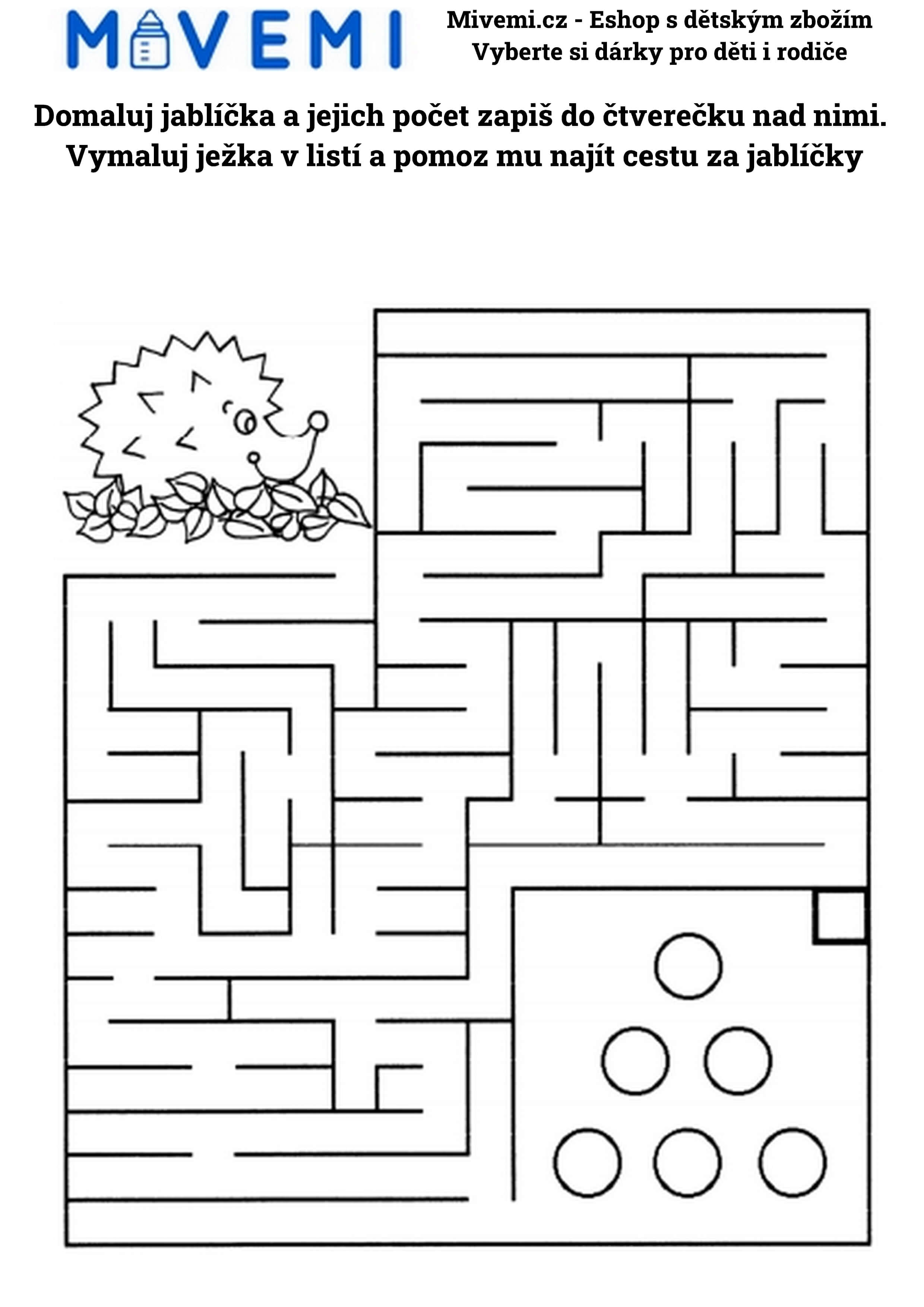Pracovní sešit pro děti rozvíjející koncentraci, logické myšlení a pozornost