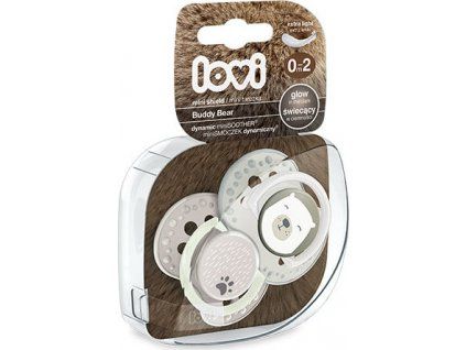 Lovi Dudlíky 0 - 2 m Buddy Bear - béžové