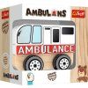 TREFL Drevené autíčko Ambulancia